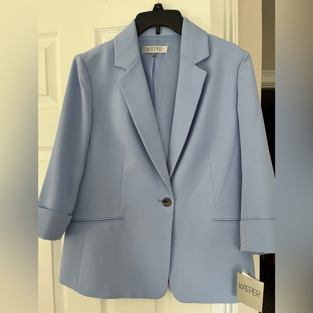 Brand New, Size 12 Kasper Light Blue Blazer